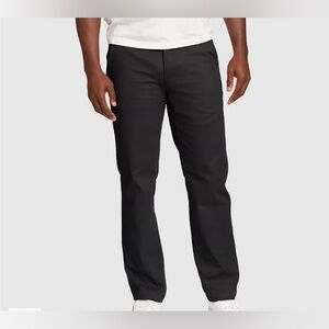 EDDIE BAUER WRINKLE RESISTANT RELAXED FIT BLACK PANTS WITH TAGS